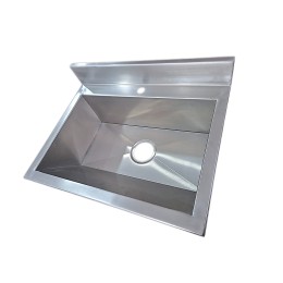 Lavatório com bancada para 01 torneira 50cm - Construinox